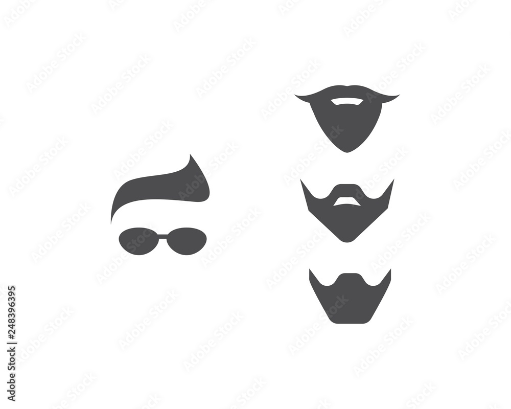 Mustache logo vector Mustache logo vector