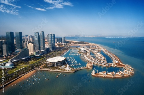 Canvas Print Xiamen city aerial view