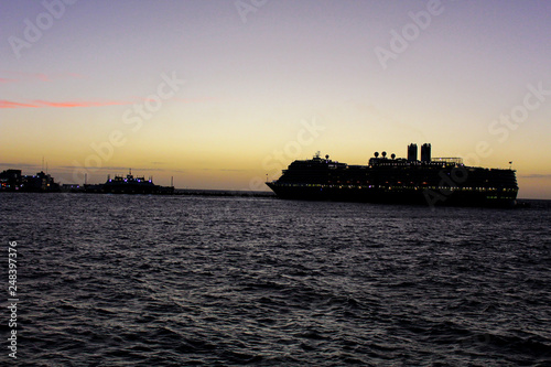 La llegada del crucero a Cozumel © Rus