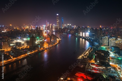 Shanghai Huangpu River night view © rabbit75_fot