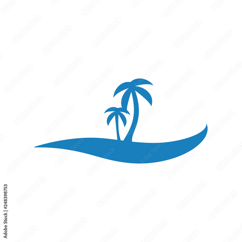 palm beach logo vector