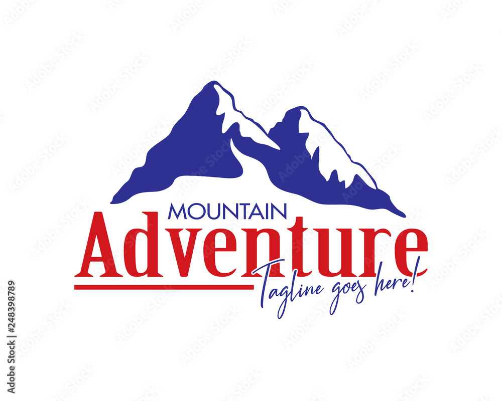 Mountain Adventure logo design template and inspiration