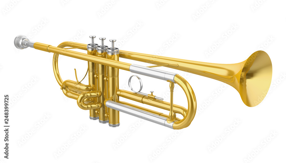 Fototapeta premium Trumpet Isolated