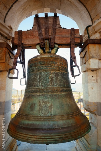 Bell at Pisa Leaning Tower Italy