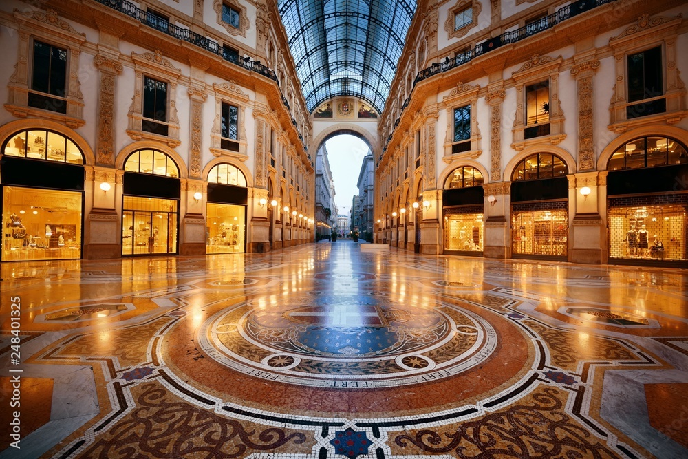 Fototapeta premium Galleria Vittorio Emanuele II interior