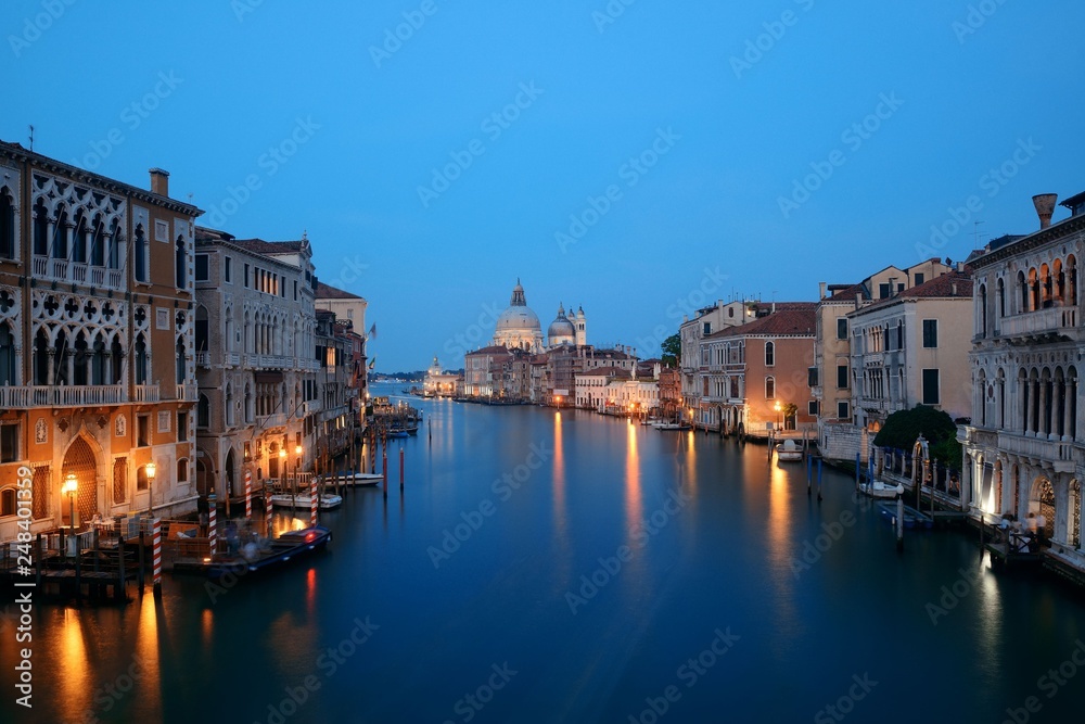 Venice Grand Canal night