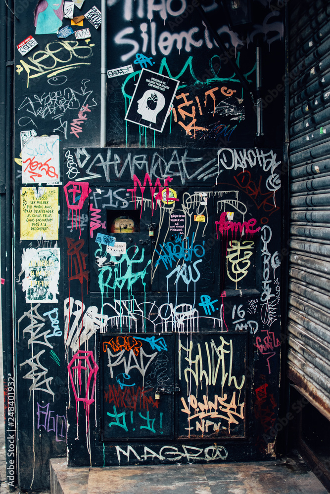 Obraz premium Wall of stories