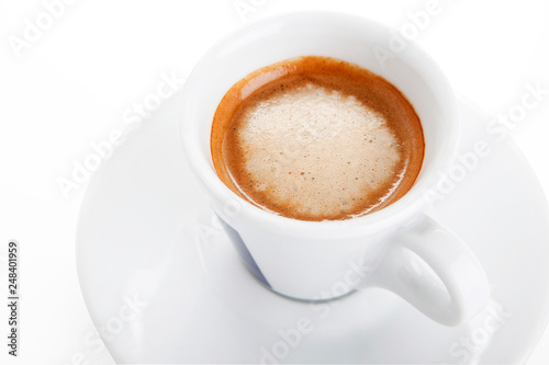 Hot coffee espresso
