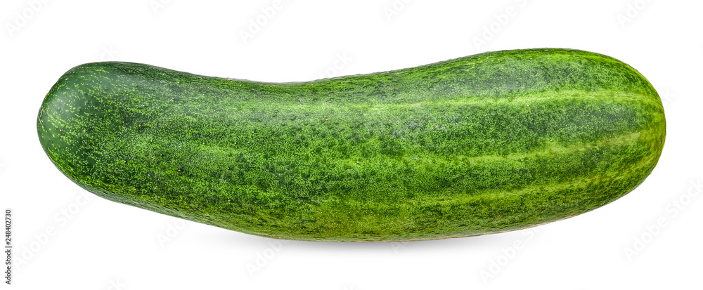 Fresh cucumber isolated on white clipping path Fresh cucumber isolated on white clipping path