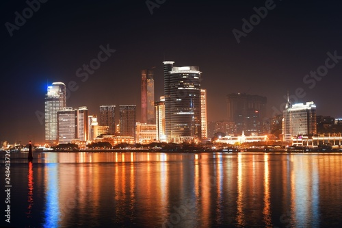 Xiamen Urban buildings at night © rabbit75_fot