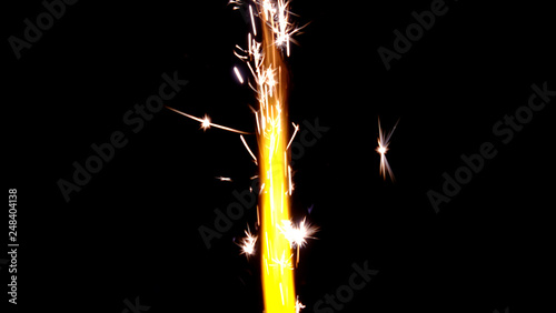Firework candle as background