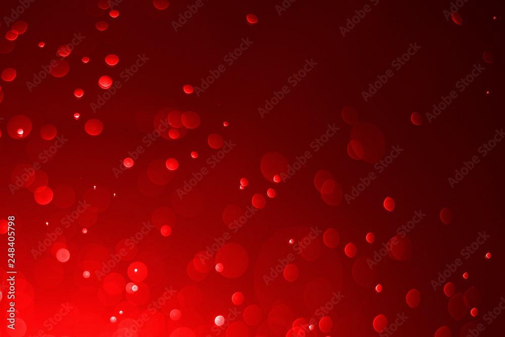 Red bokeh background on light in the dark night Red bokeh background on light in the dark night