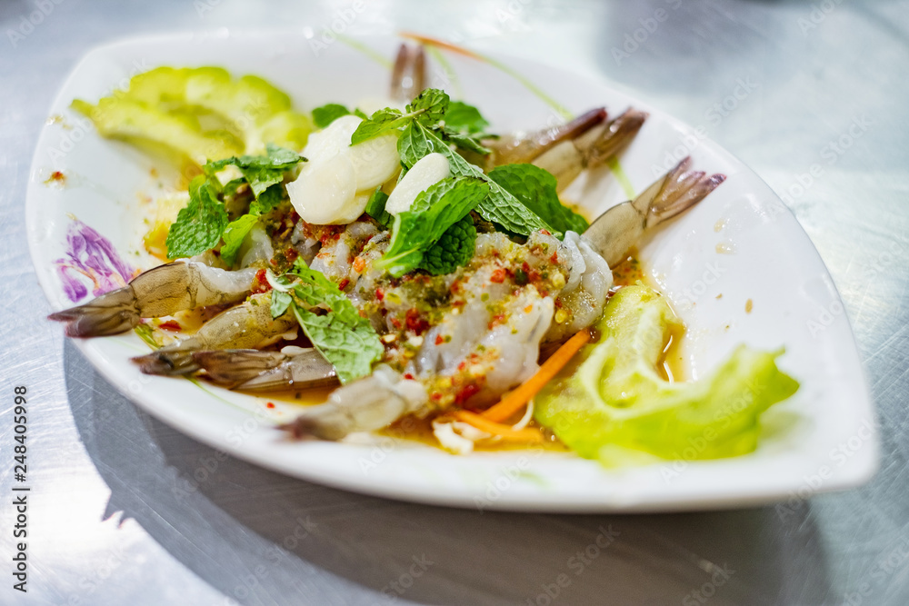 Spicy Shrimp In Fish Sauce ,thai Food recipe