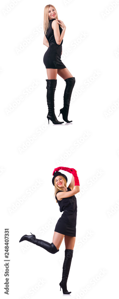 Beautiful woman wearing topboots Beautiful woman wearing topboots