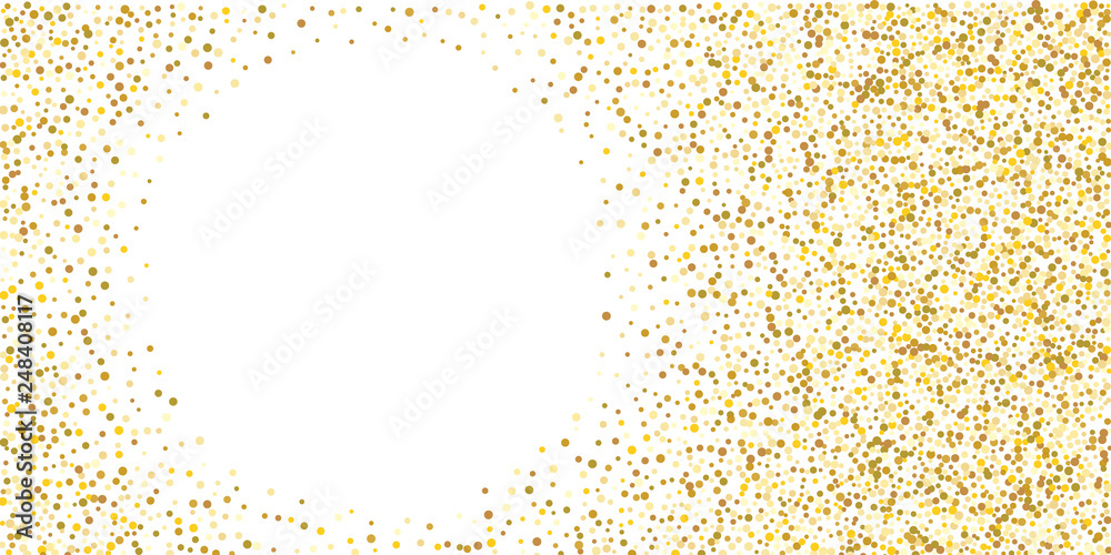 Golden glitter confetti
