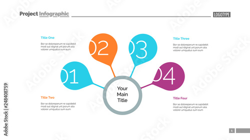Four Steps For Success Slide Template