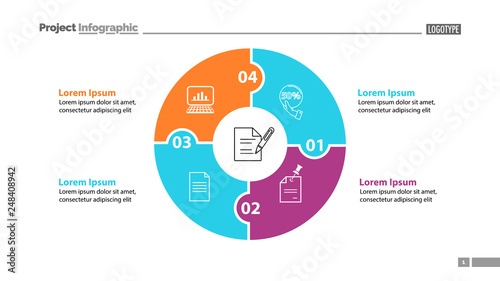 Jigsaw Puzzle Items Diagram Slide Template
