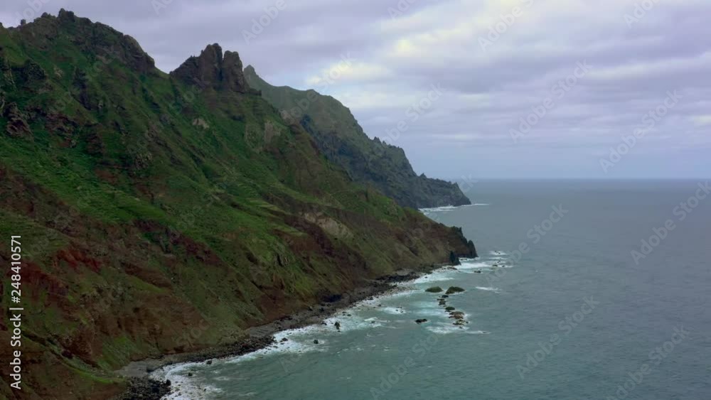 Aerial view of Atlantic ocean shore on Tenerife Aerial view of Atlantic ocean shore on Tenerife
