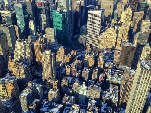 aerial view of manhattan