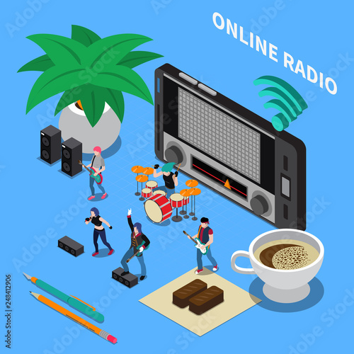 Online Radio Isometric Composition