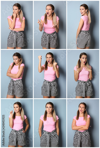 Beautiful young woman with ...