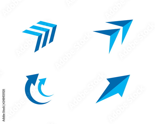 Free Download Arrows logo template vector icon illustration - GFXLoad