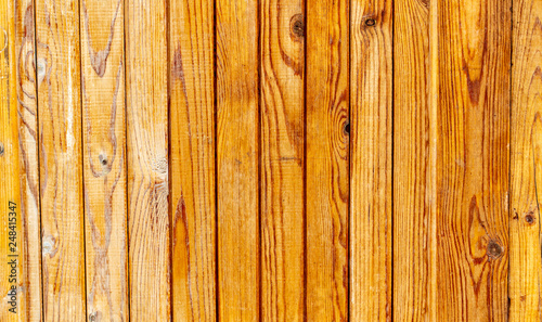 Wooden planks on the fence as abstract background