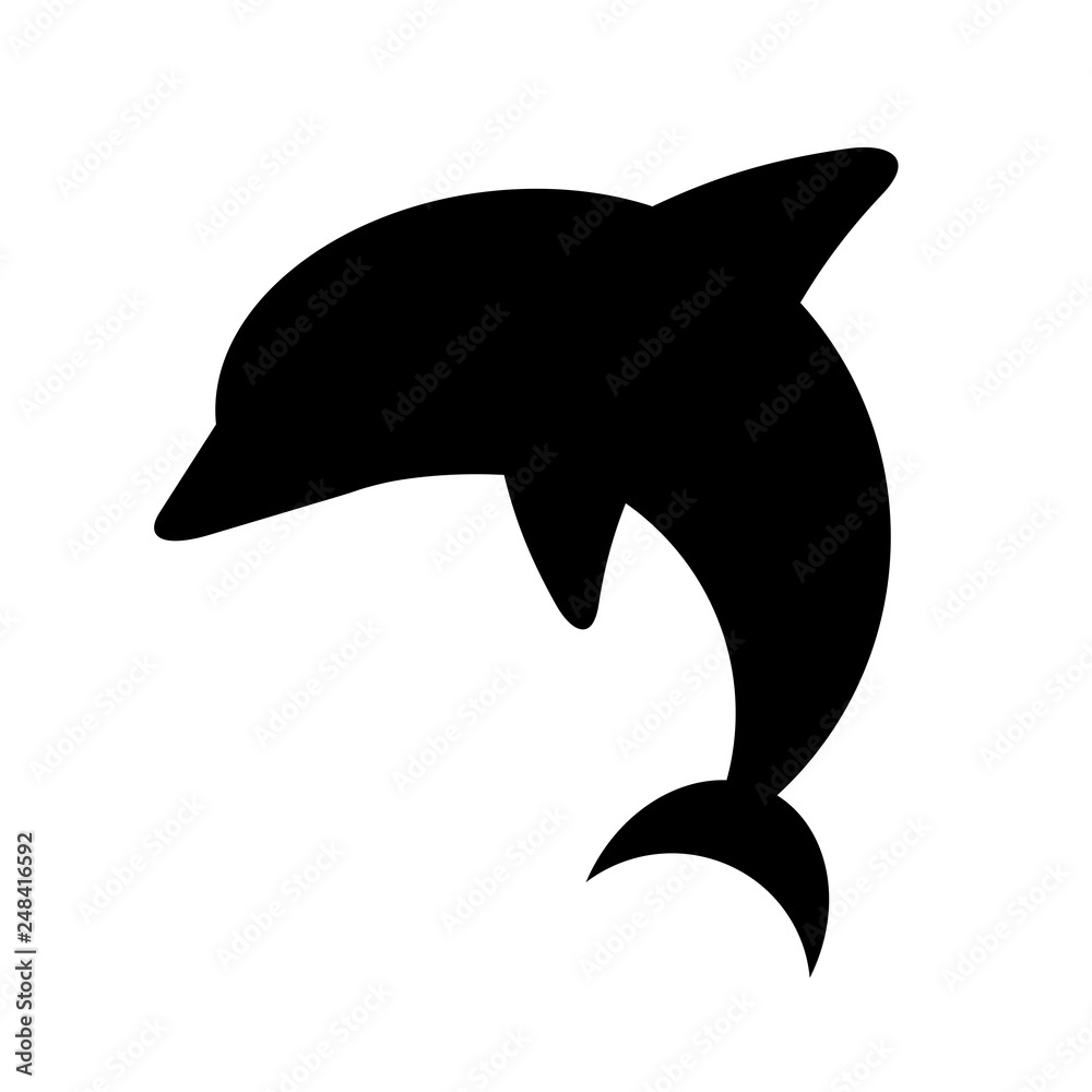 Fototapeta premium イルカのシルエット