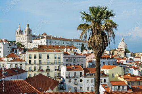 piękna Alfama w Lizbonie, Portugalia