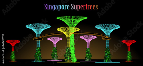 building singapore supertrees