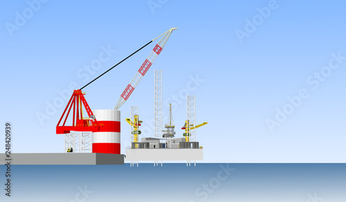 cranes in the port
