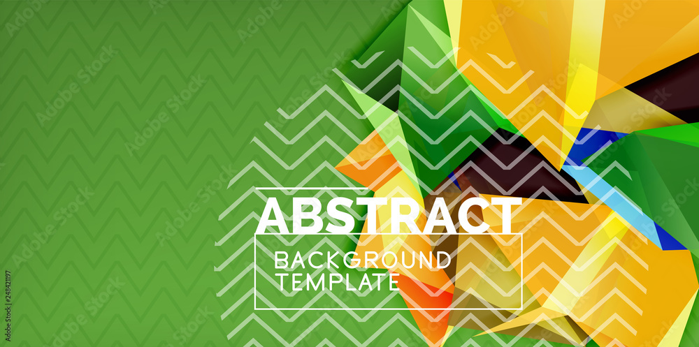 Obraz premium Low poly design 3d triangular shape background, mosaic abstract design template