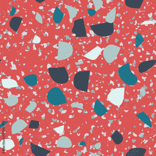Terrazzo colorful seamless pattern Abstract repeat background Art design for textile print, tile, wallpaper, ceramic, branding conept, home decor