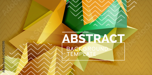 Triangular low poly background design