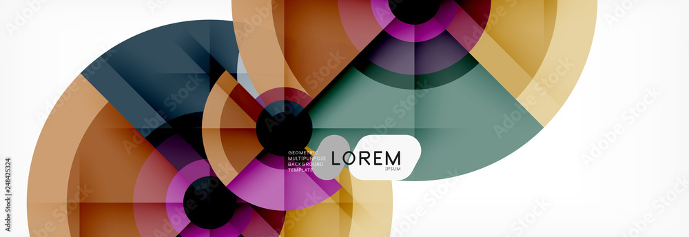 Round circles and triangles abstract background Round circles and triangles abstract background