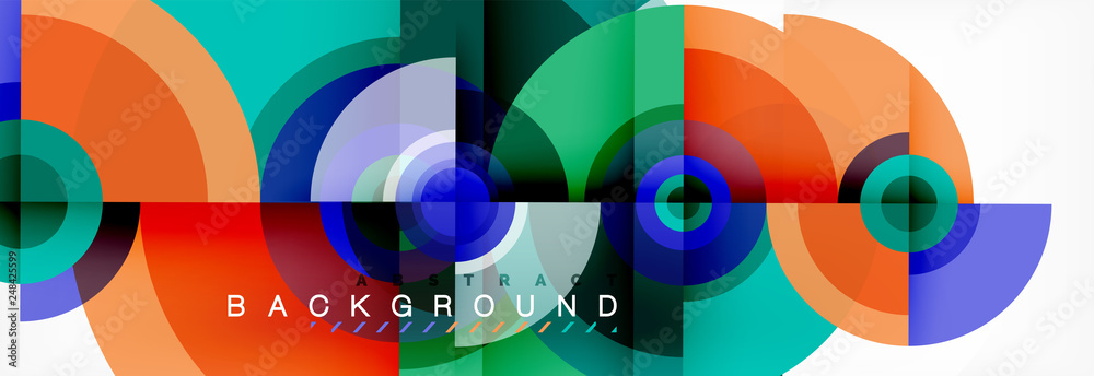 Geometric circle abstract background, creative geometric wallpaper. Geometric circle abstract background, creative geometric wallpaper.