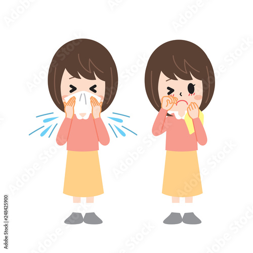 Two types of women with hay fever