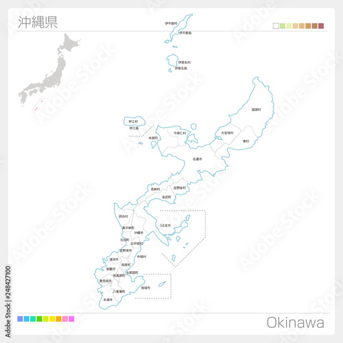 沖縄県の地図 市町村 区分け Stock Vector Adobe Stock 沖縄県の地図 市町村 区分け Stock Vector Adobe Stock