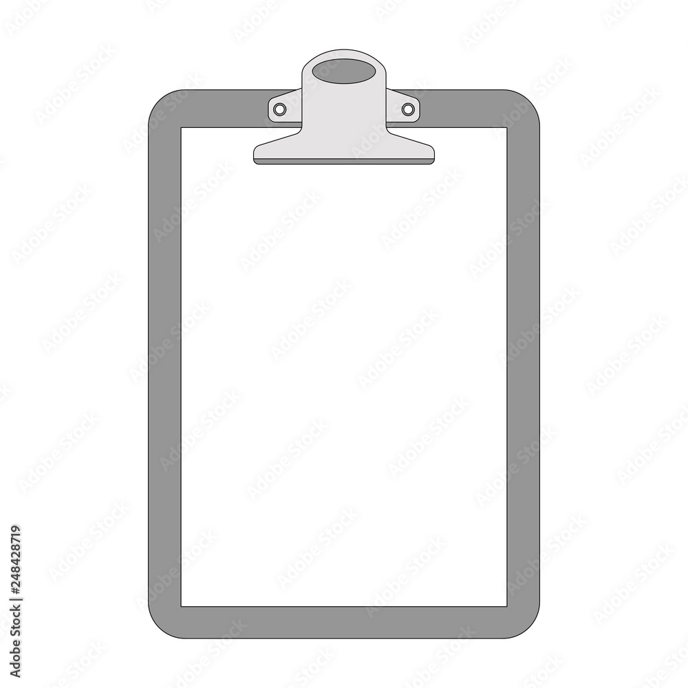 Paper Folder Clip , vector illustration, fl lining draw,front Paper Folder Clip , vector illustration, fl lining draw,front