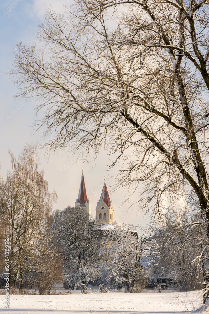Moosburg im Winter