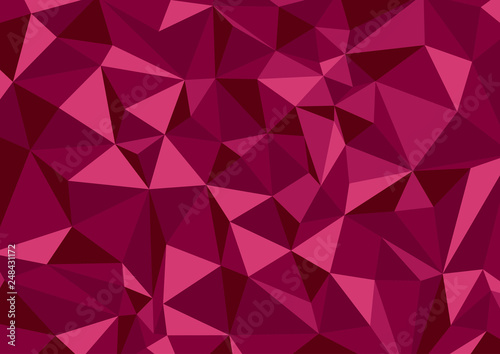 Burgundy geometric background with rhombs
