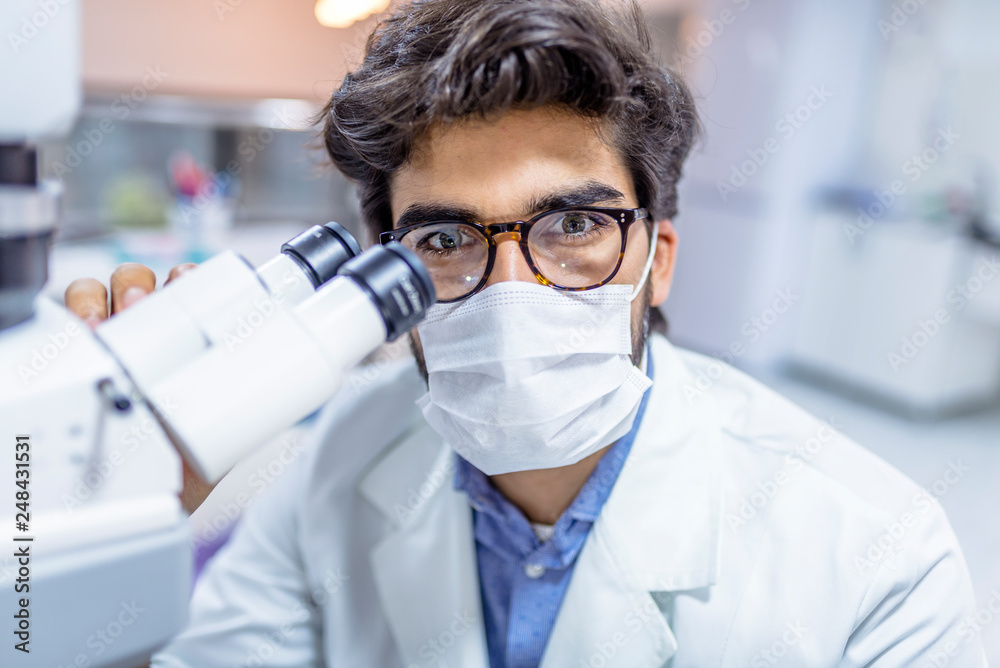Medical technologist is working in the laboratory Medical technologist is working in the laboratory