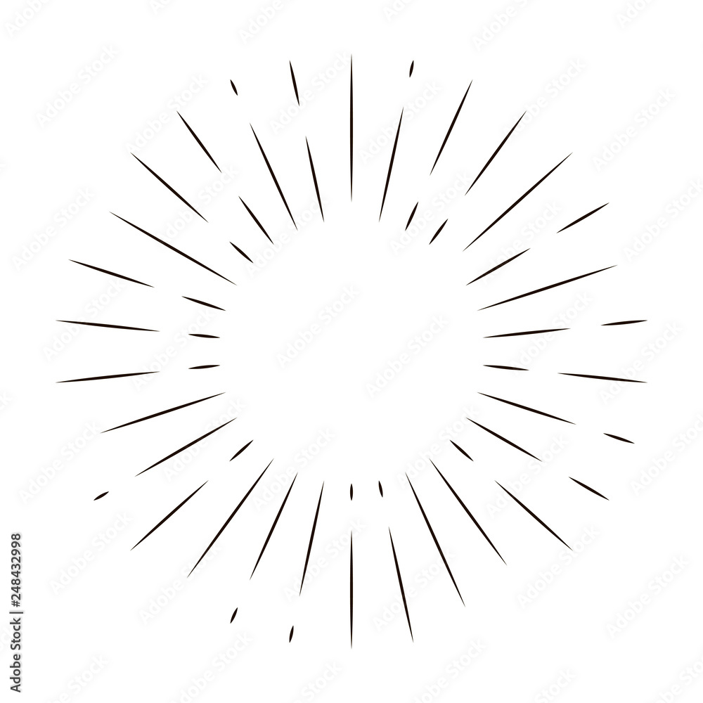 Retro bursting rays design elements. Set of radial lines emblem. Design elements. Linear drawing. Vector retro logo illustration. Retro bursting rays design elements. Set of radial lines emblem. Design elements. Linear drawing. Vector retro logo illustration.