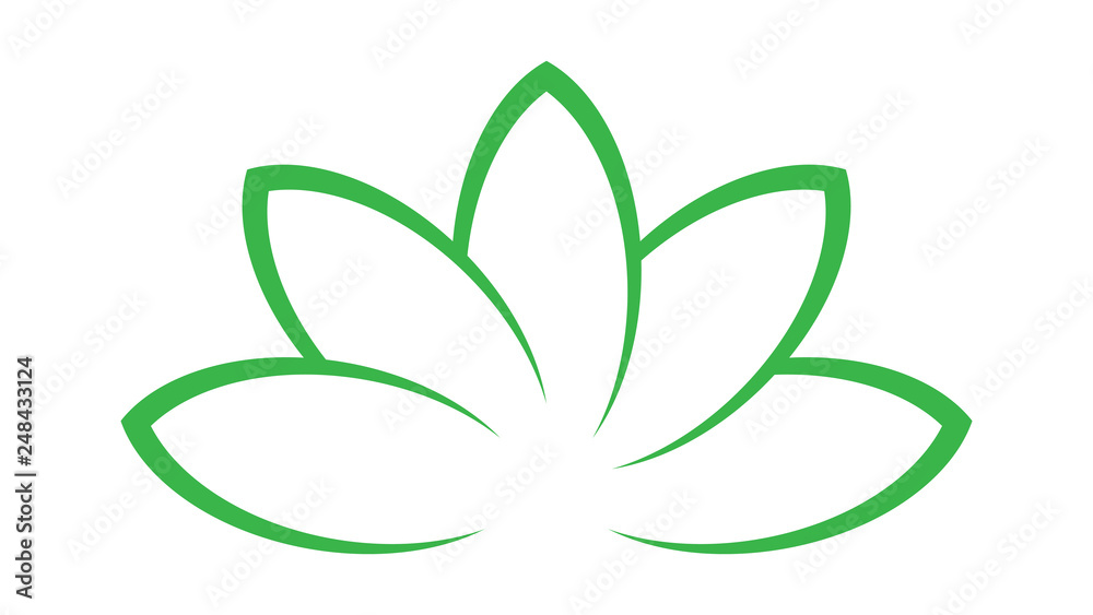 Lotus icon. Lotus logo vector design