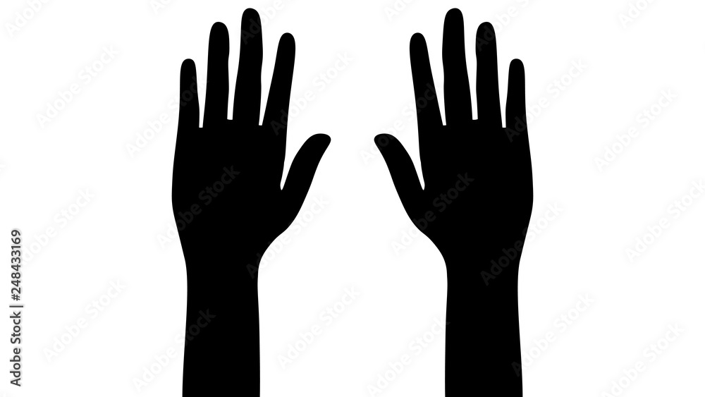 Hand icon. Hand logo vector design