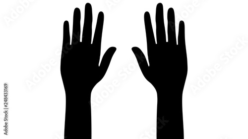 Hand icon. Hand logo vector design