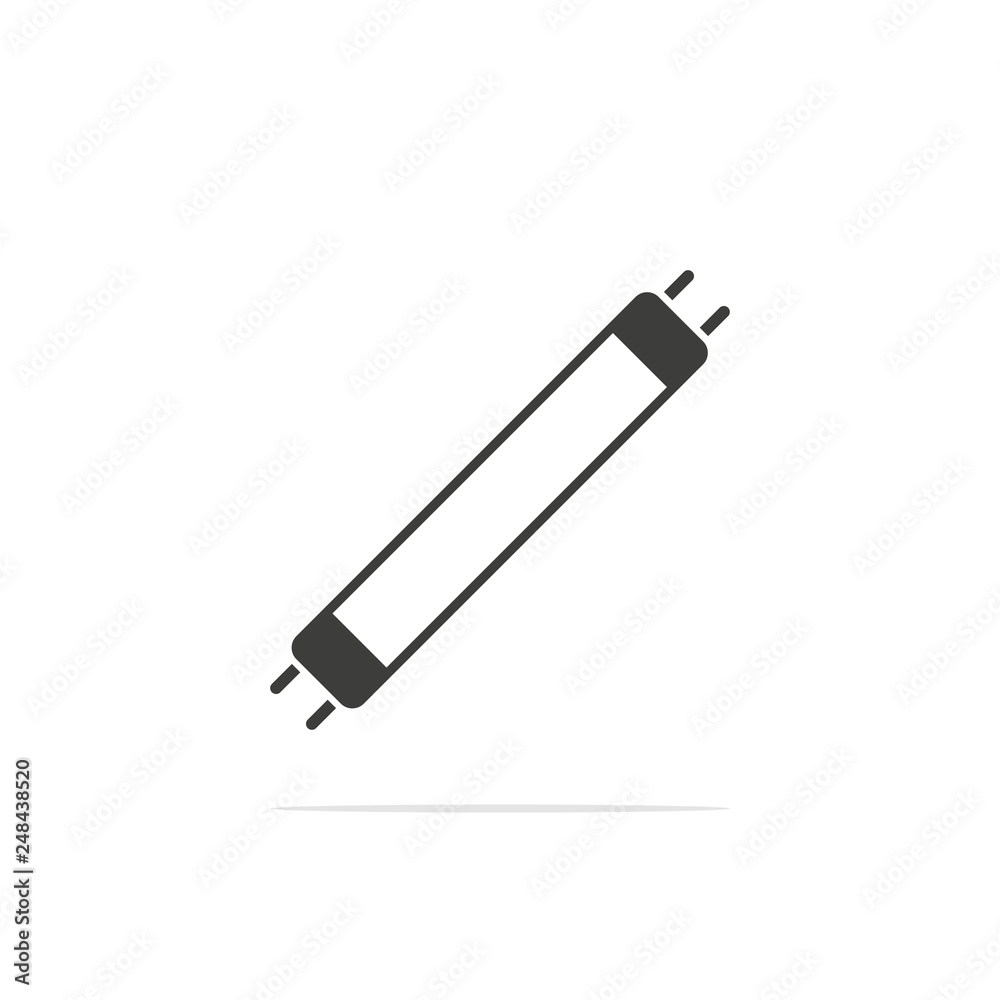 Monochrome vector illustration of a light bulb, isolated on a white background. Monochrome vector illustration of a light bulb, isolated on a white background.