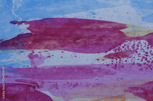 Wallpaper Mural abstract magenta orange and blue background Torontodigital.ca