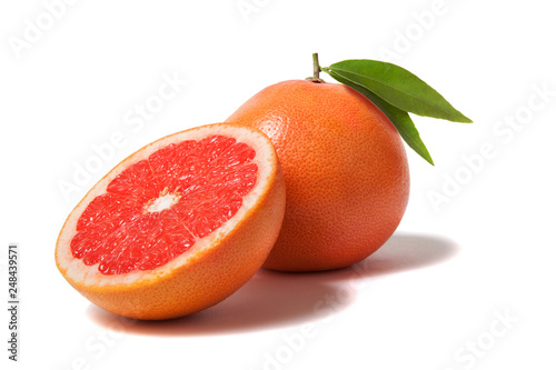 Grapefruit isolated on white background