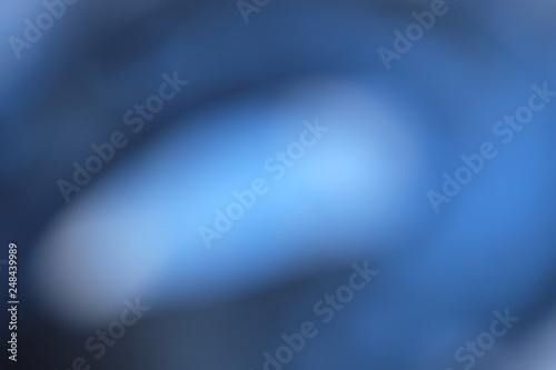 Blue abstract cloudy organic soft gradient shape